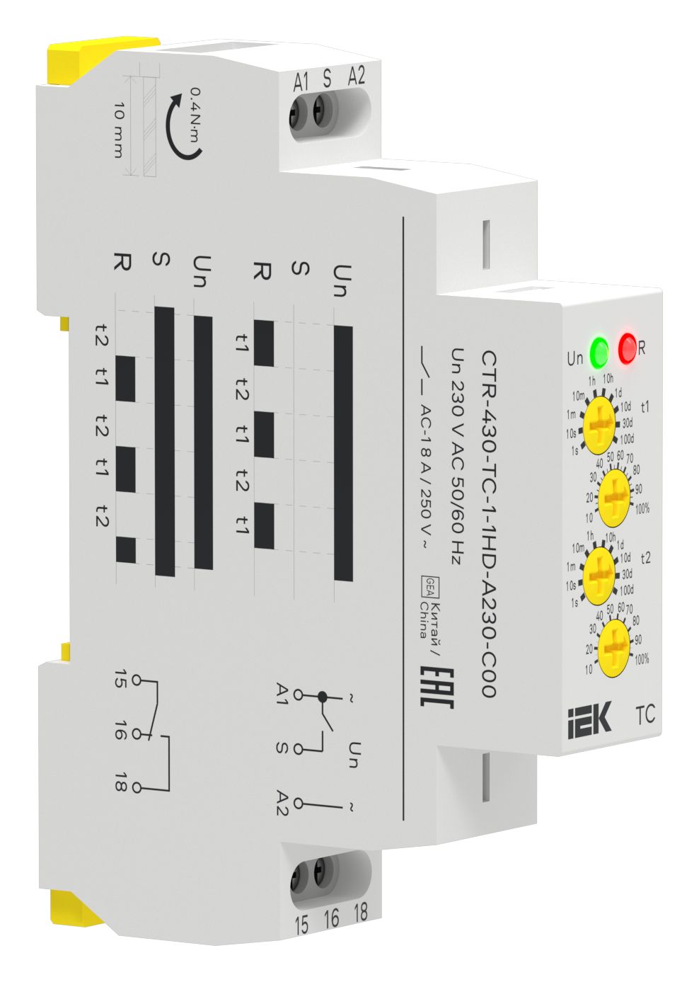 Реле циклическое TC 1 контакт 230В AC