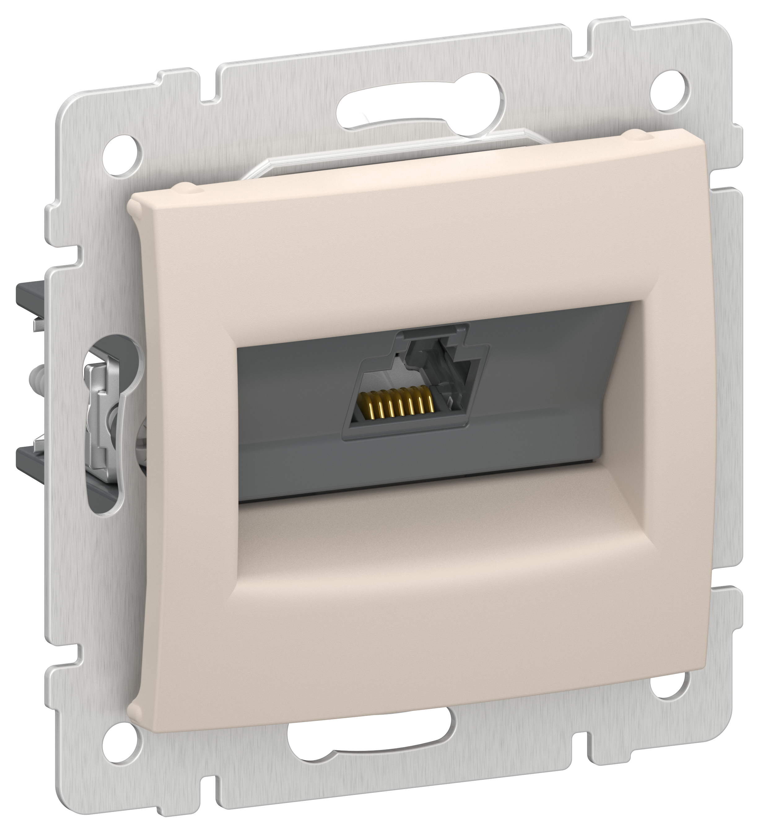 IEKVALENA Розетка компьютерная RJ45 категория 5Е UTP 6945901 песочный IEK