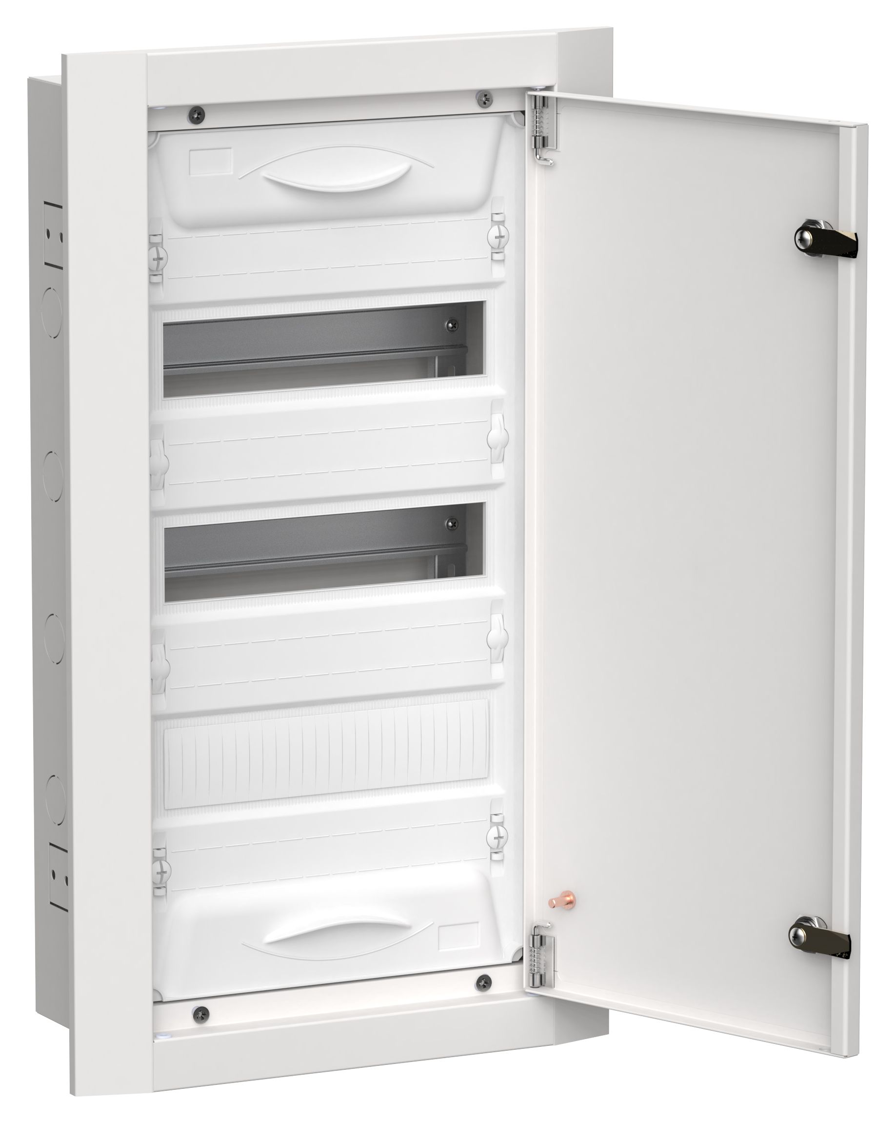 Корпус металлический ЩРв-36 (1х36) 630х365х130мм IP31 белый (одна дверь) TITAN 5