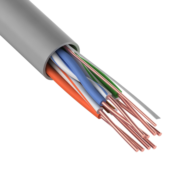 Витая пара U/UTP CAT 5e 4х2х0.50мм LSZH нг(А)-HF 24AWG IN серый