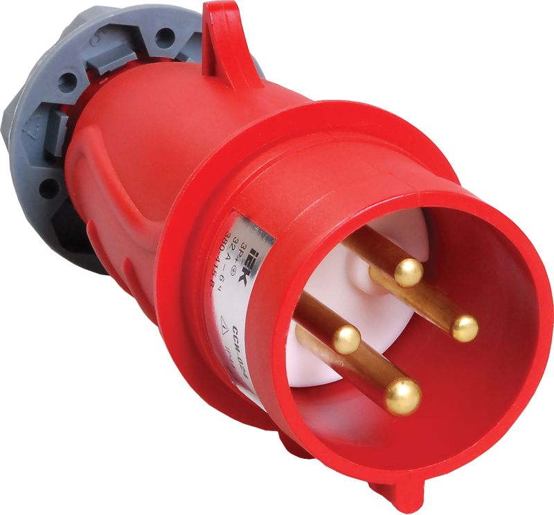Вилка переносная ССИ-024 32А-6ч/380-415В 3P+PE IP44 MAGNUM