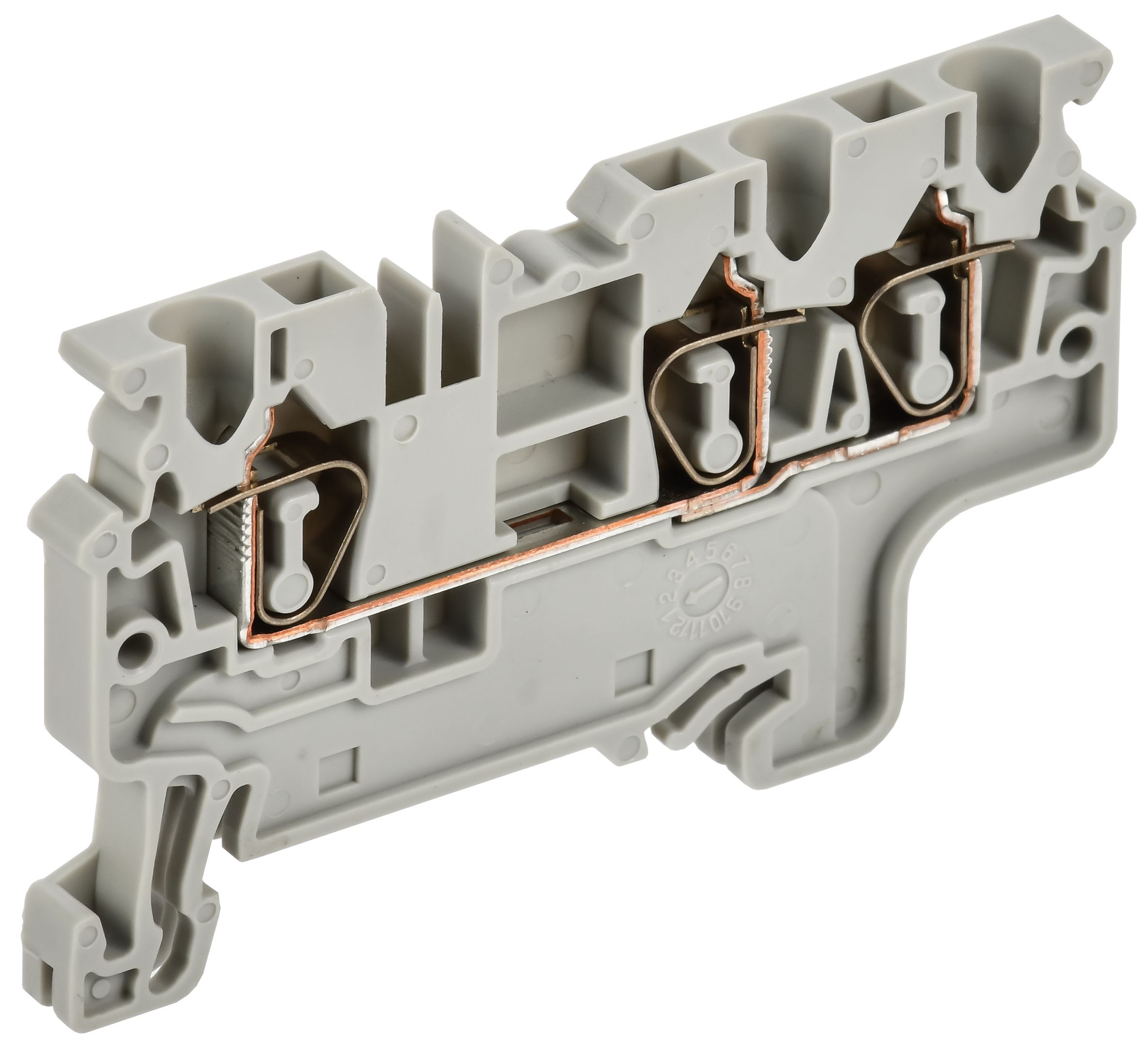 ARMAFIX Клемма пружинная CX2.5-3 2,5мм2 трехконтактная серая