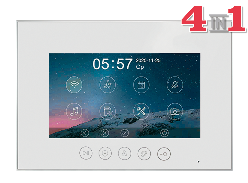 Монитор видеодомофона Tantos Marilyn HD s VZ (white)