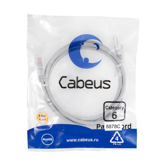 PC-UTP-RJ45-CAT.6-1.5M-LSZH Cabeus