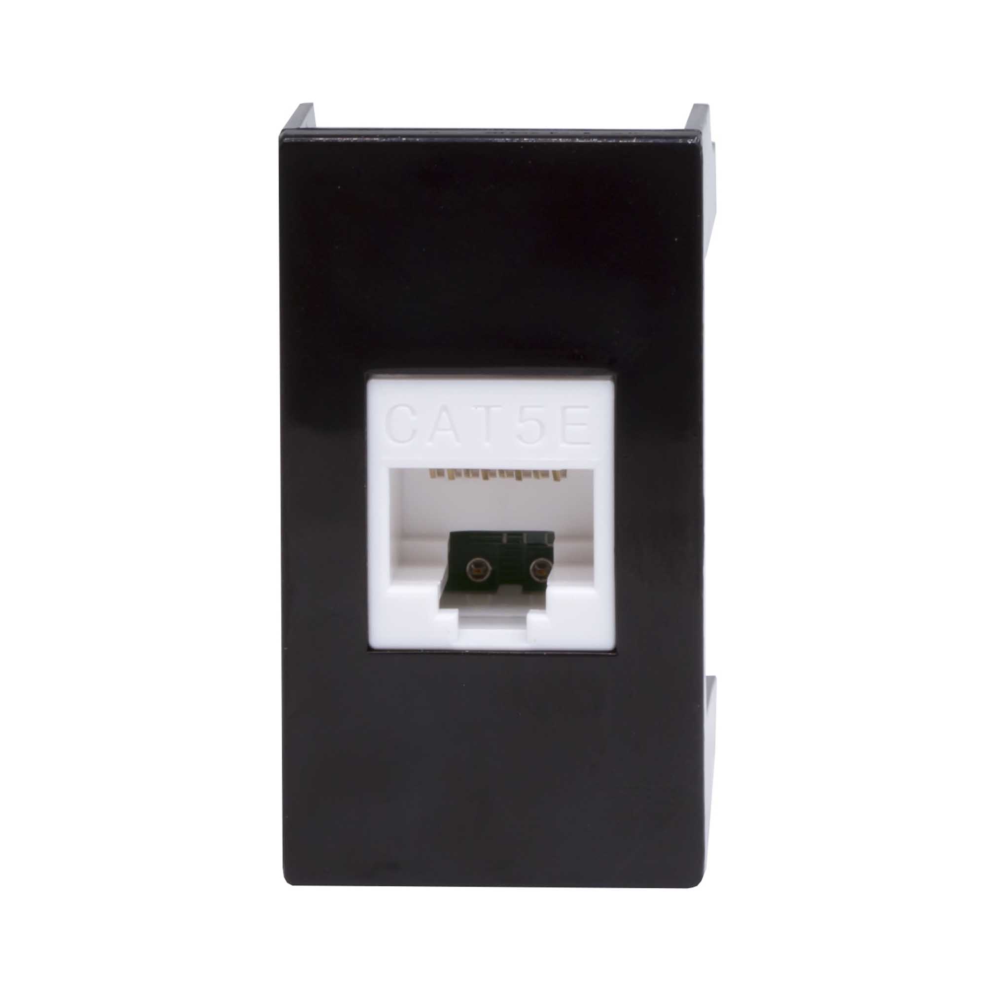 Розетка RJ-45 кат.5E, ЭУИ Вива (Viva),1 мод.,черн