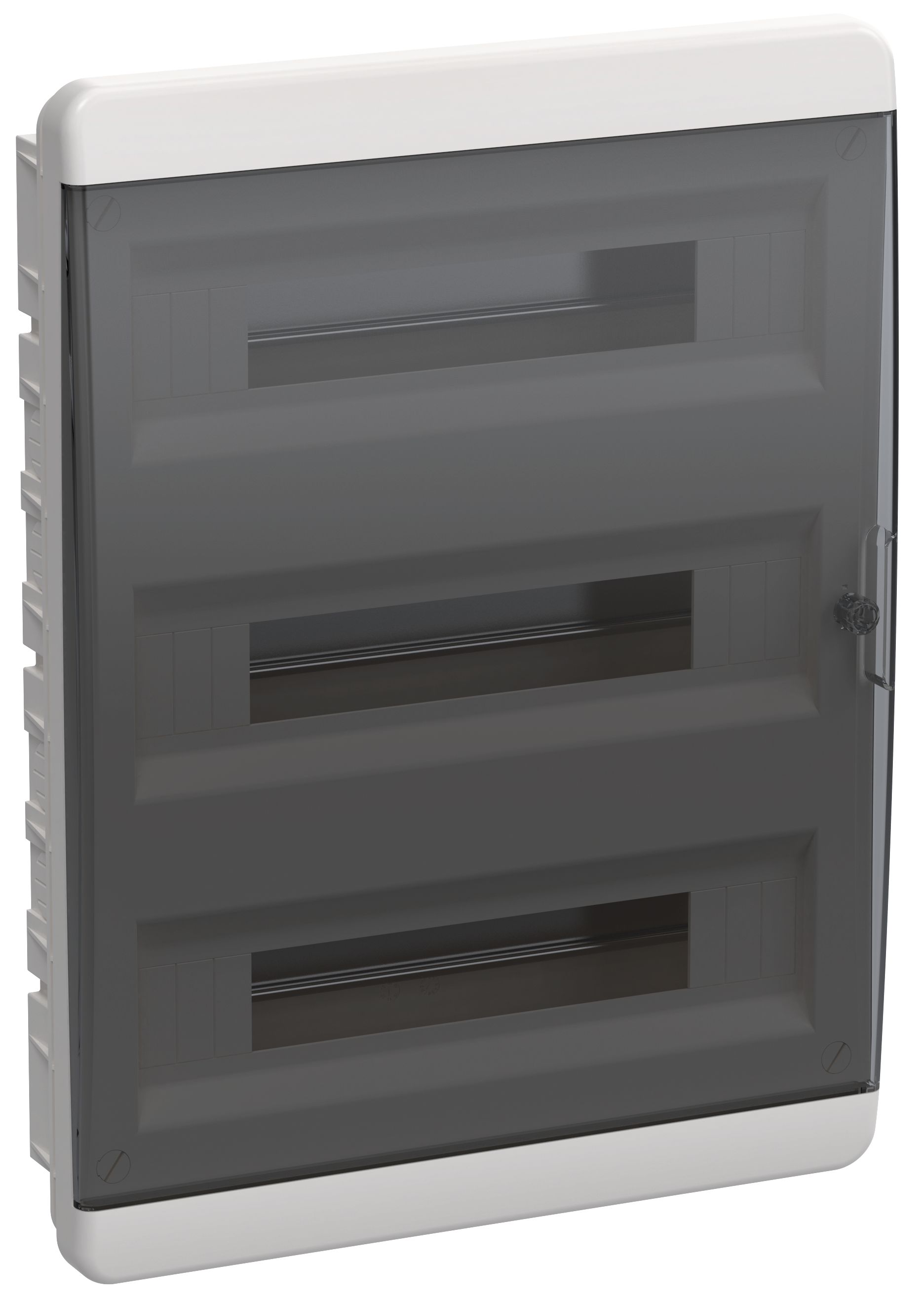 Корпус пластиковый ЩРВ-П-54 IP41 черная прозрачная дверь TEKFOR