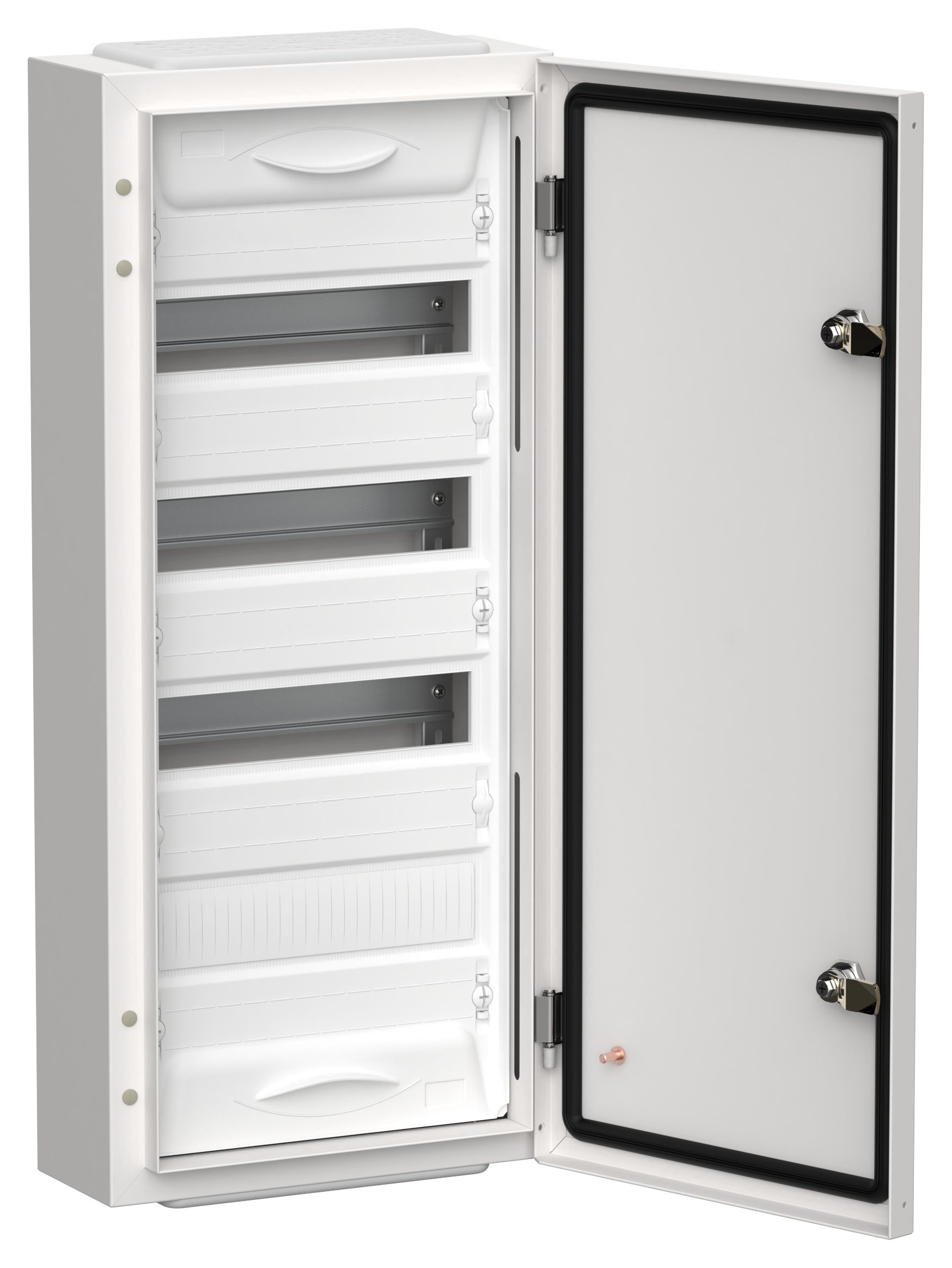 Корпус металлический ЩРн-48 (1х48) 710х310х140мм IP54 белый (одна дверь) TITAN 5