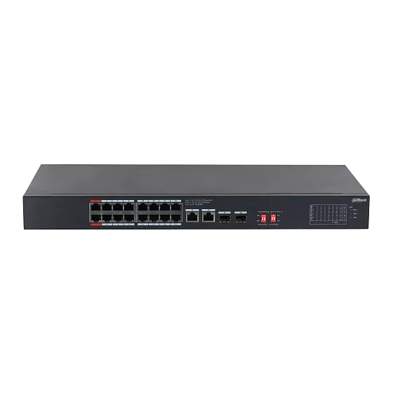 DH-S3220-16GT-240 16-портовый неуправляемый гигабитный коммутатор с PoE, уровень L2