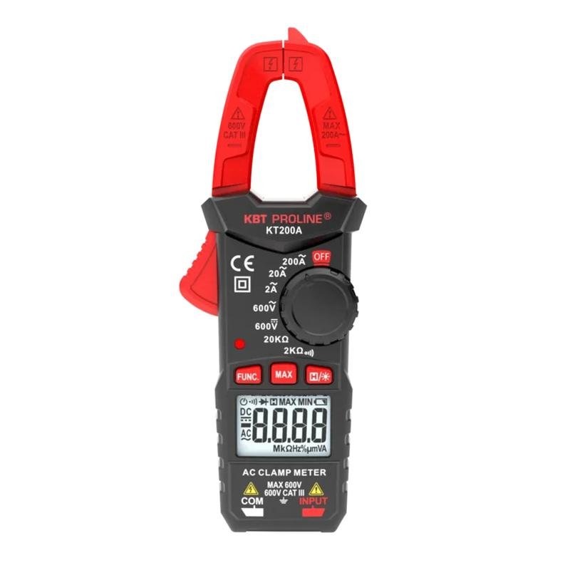 Клещи токовые цифровые КТ 200А серия PROLINE