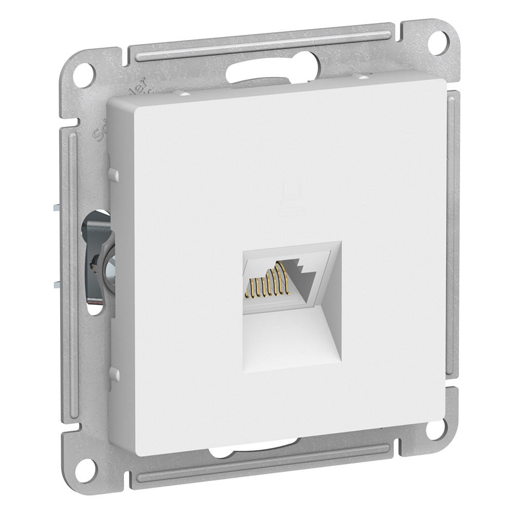 ATLASDESIGN розетка компьютерная RJ45, кат. 6A, механизм, белый