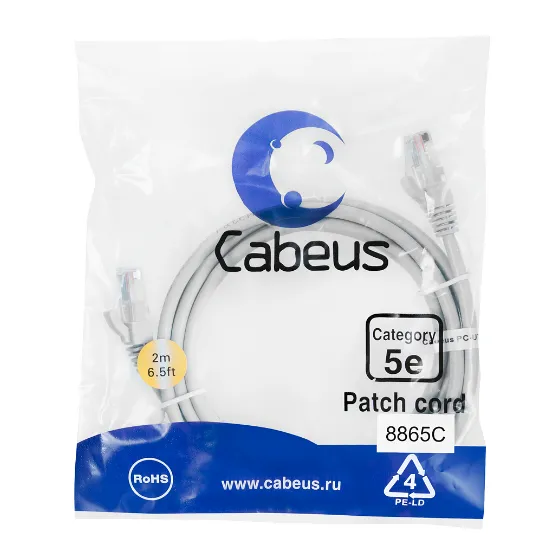PC-UTP-RJ45-CAT.5E-2M-LSZH Cabeus