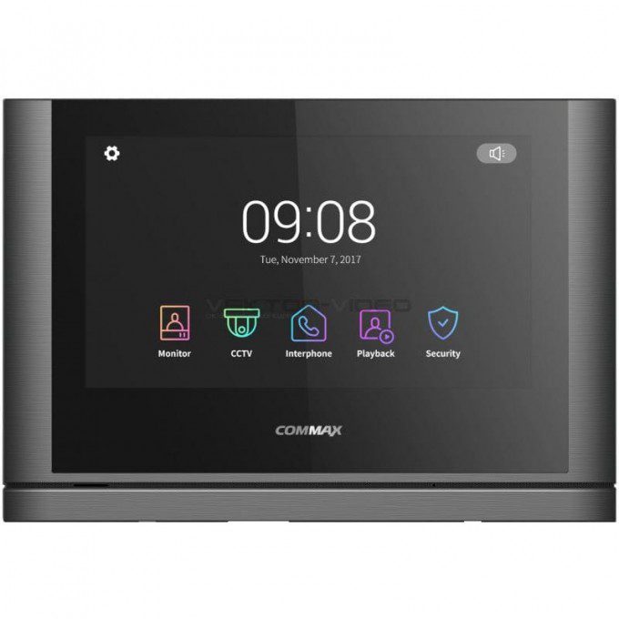 COMMAX CDV-704MF Black Smog темно-серый