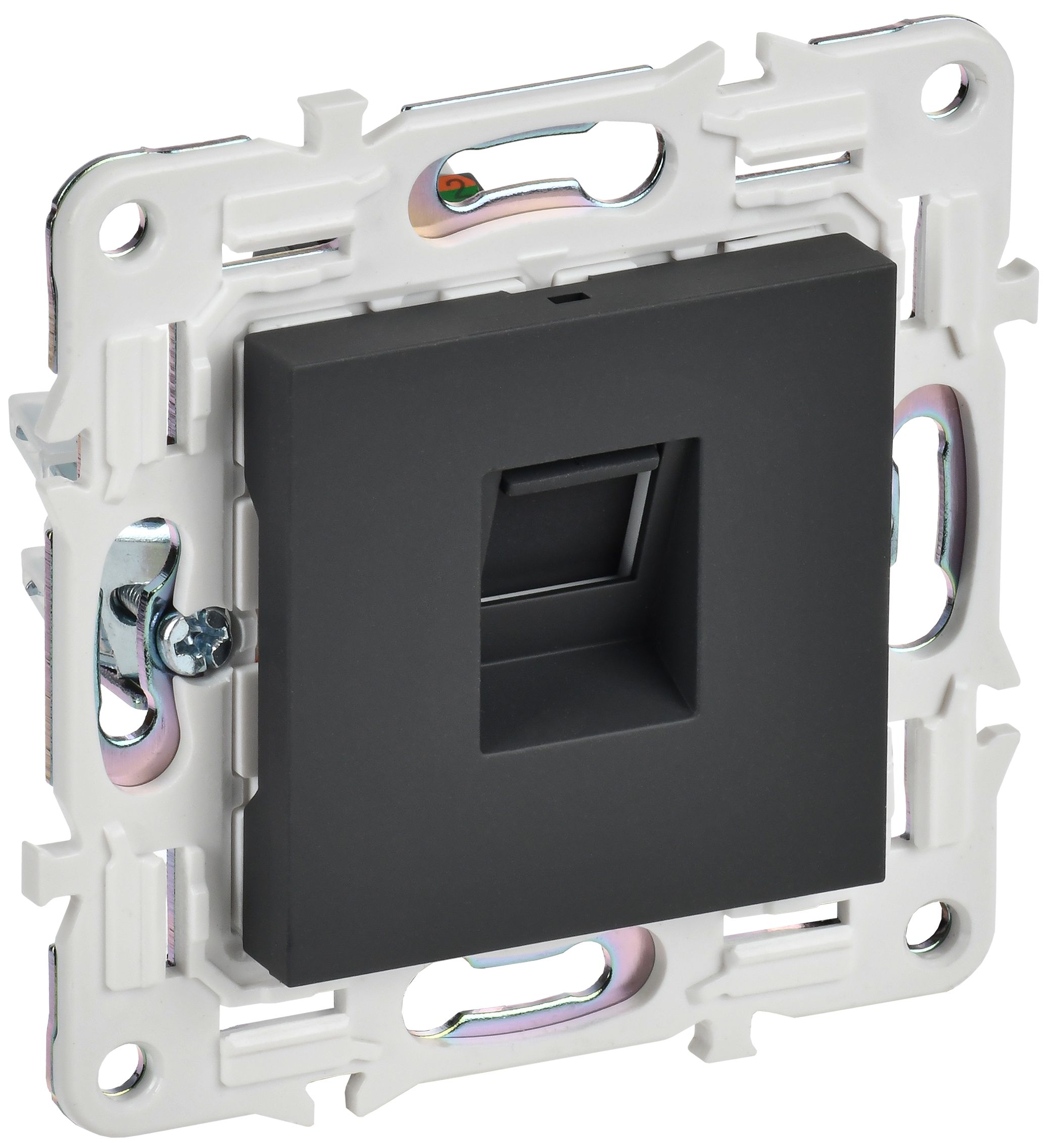Розетка компьютерная RJ45 кат.5E SK-K01G графит SKANDY
