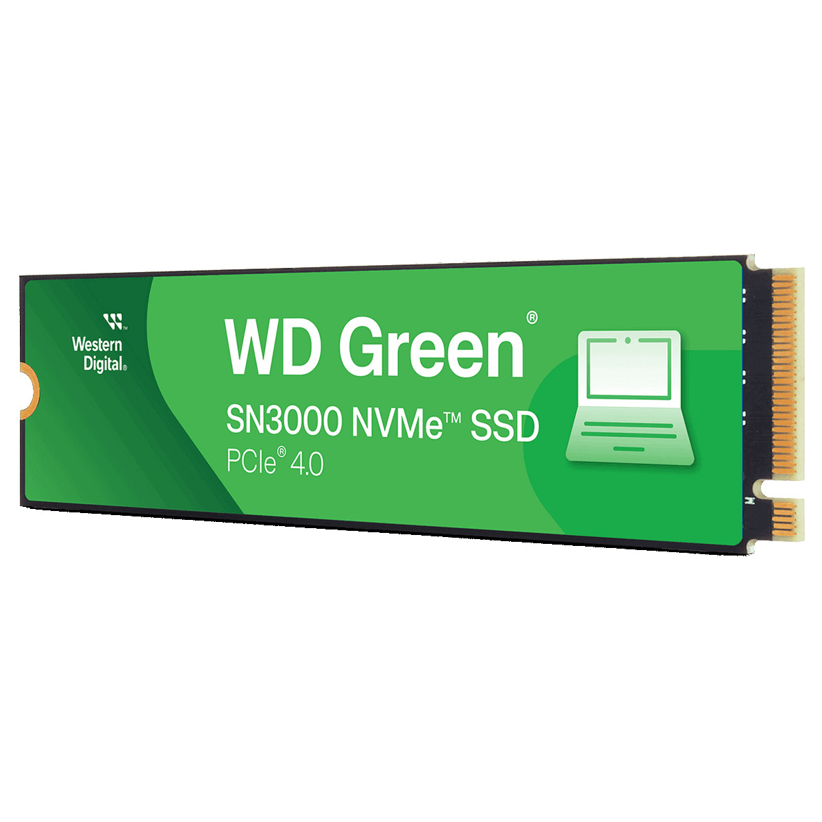 Накопитель SSD М.2 2280 1ТБ, WD Green, PCIe 4.0 x4, NVMe 1.4, 3D TLC NAND, до 4800/3600 МБ/с