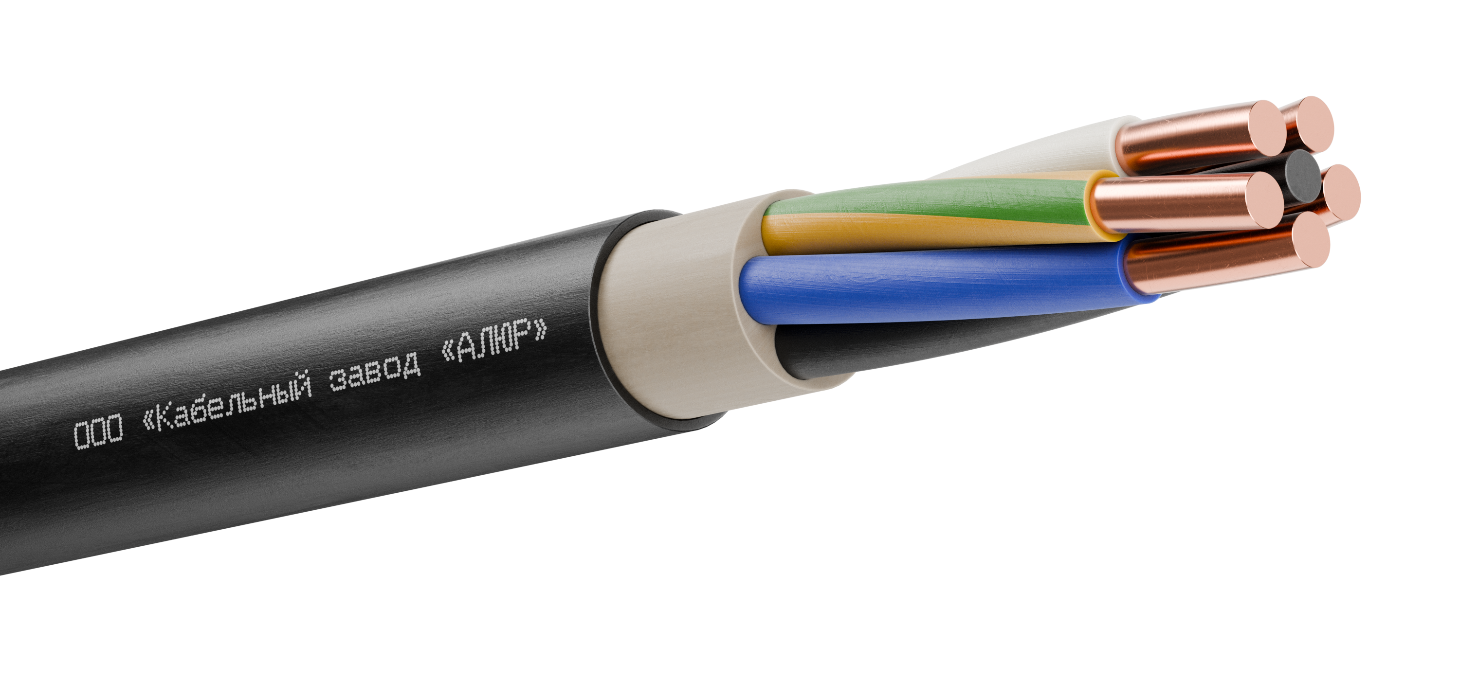 Кабель силовой ВВГнг(А)-LSLTx 5х4 (N.PE)-0.660 однопроволочный (барабан)