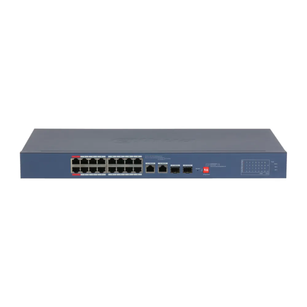 16-портовый PoE коммутатор Dahua DH-CS4218-16ET-190-V2 с функцией облачного управления