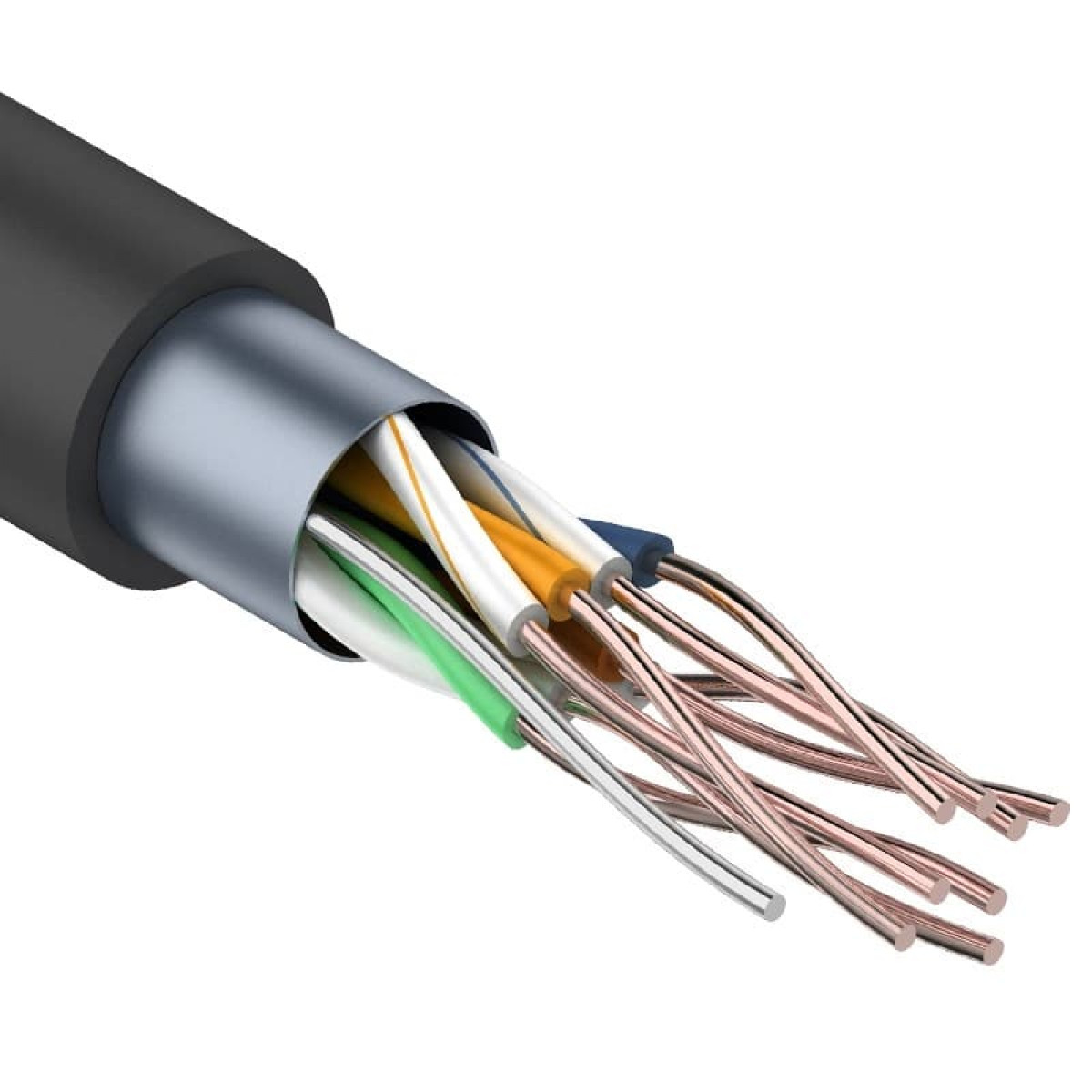 Витая пара F/UTP 4PR 24AWG CAT5e OUTDOOR барабан