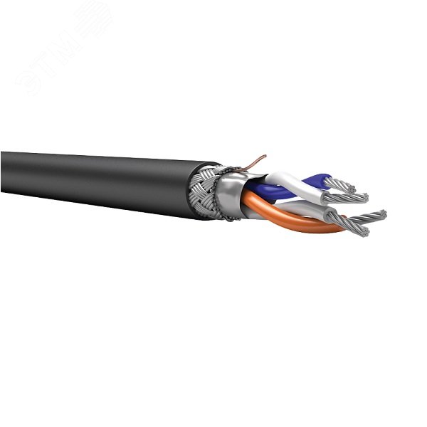 Кабель ТехноКИПвнг(A)-HF 2x2x0.78 ТУ 3574-014-53930360-2013 черный
