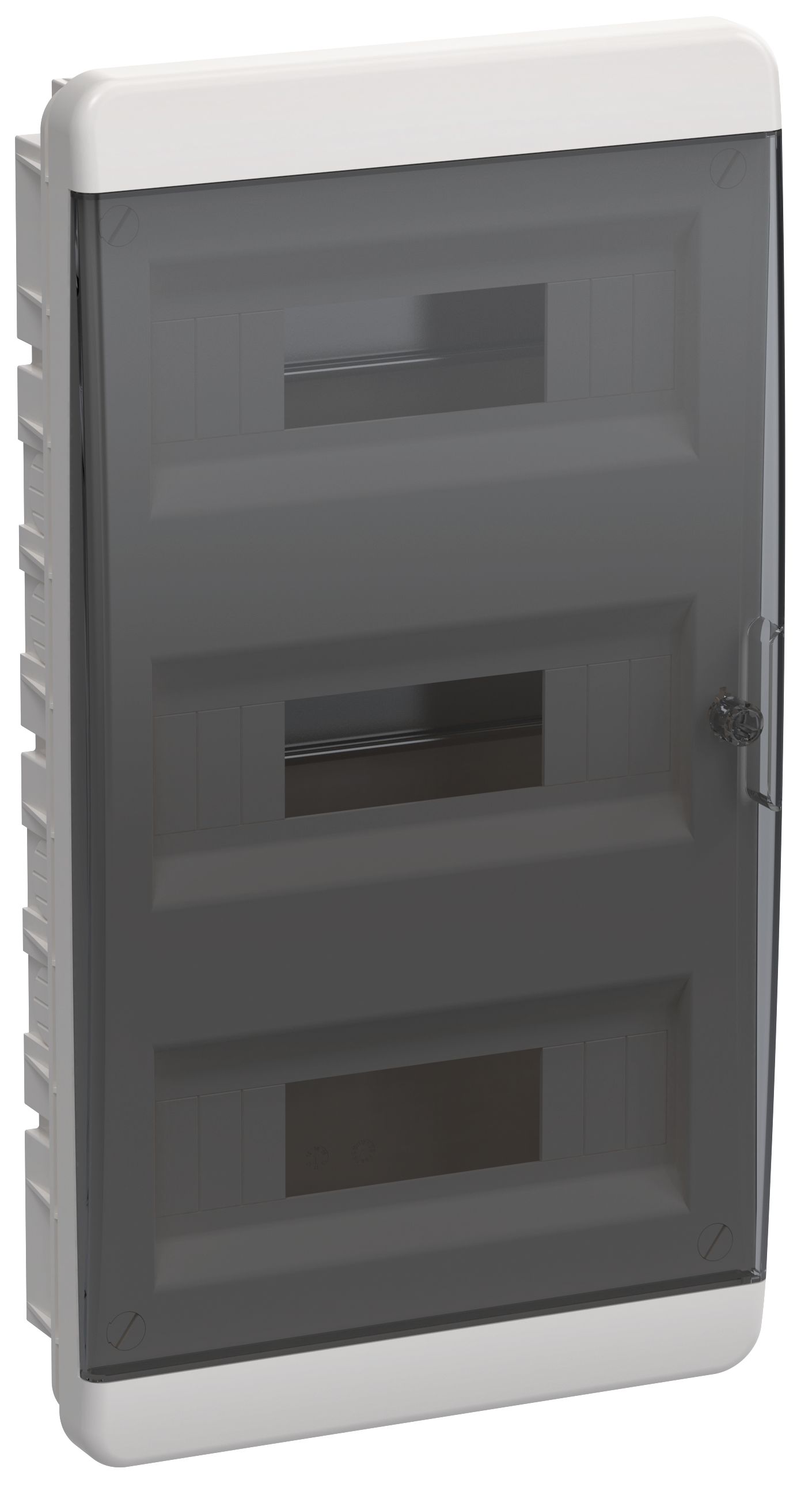 Корпус пластиковый ЩРВ-П-36 IP41 черная прозрачная дверь TEKFOR