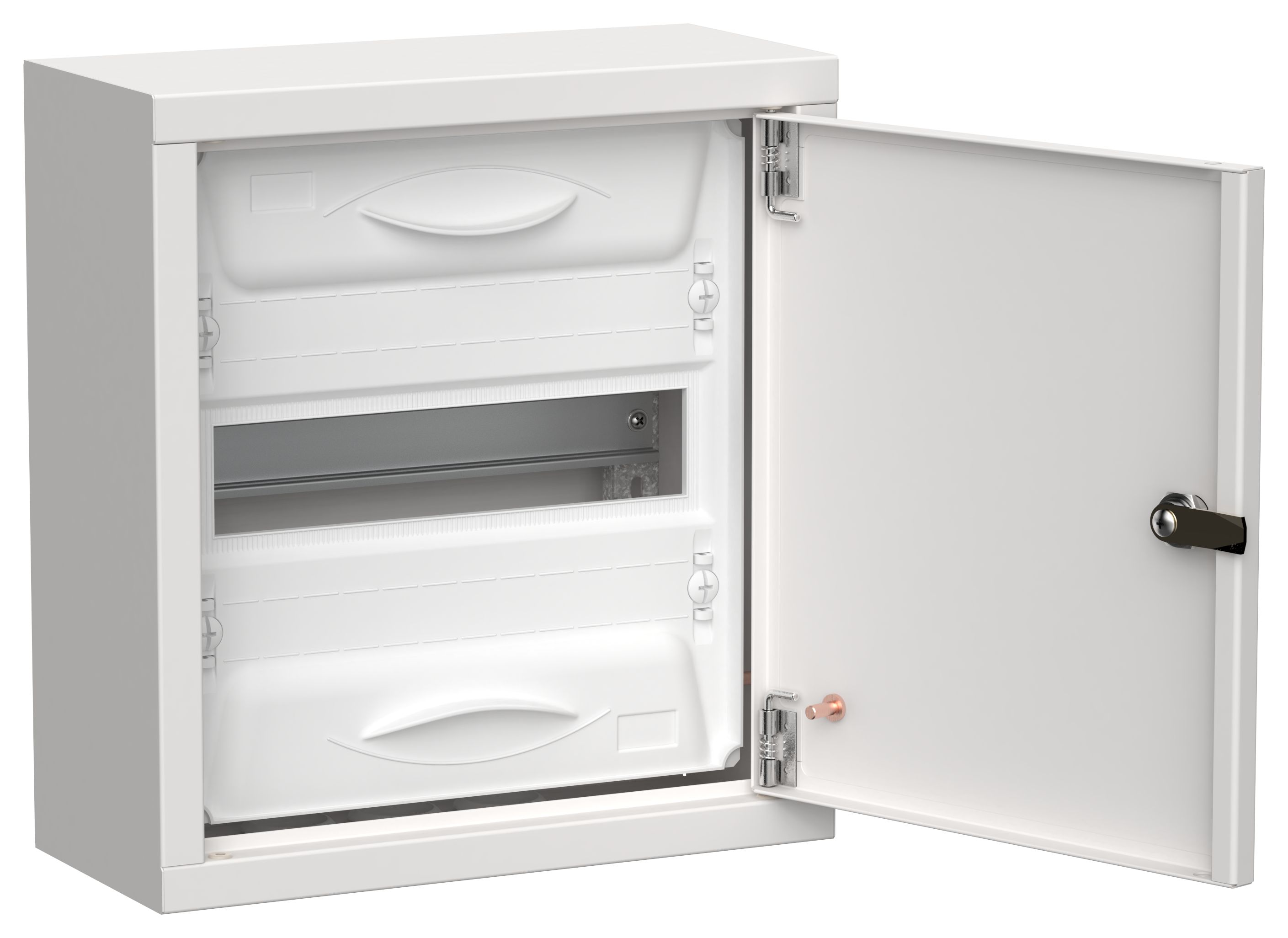 Корпус металлический ЩРн-12 (1х12) 335х310х140мм IP31 белый (одна дверь) TITAN 5