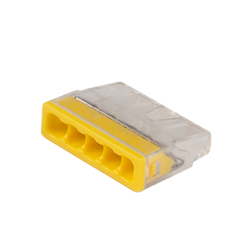 Клеммы СМК монтажные PTC-5P 2273-205 450V 32A 0,14-4.0mm2 , 5 отверстий, прозрачные,/ 50 шт.