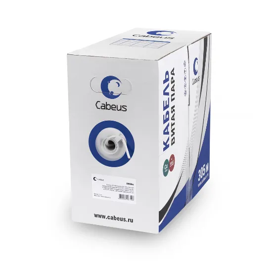 UTP-4P-CAT.5E-SOLID-LSZH-GY-LIGHT Cabeus