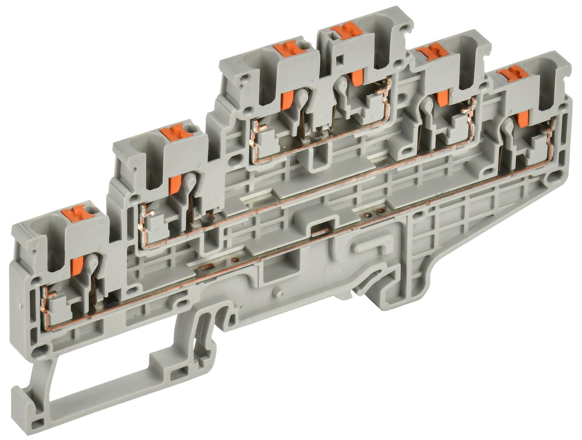 ARMAFIX Клемма пружин. Push-in CP-ML 3 ур. 2,5мм2 серая
