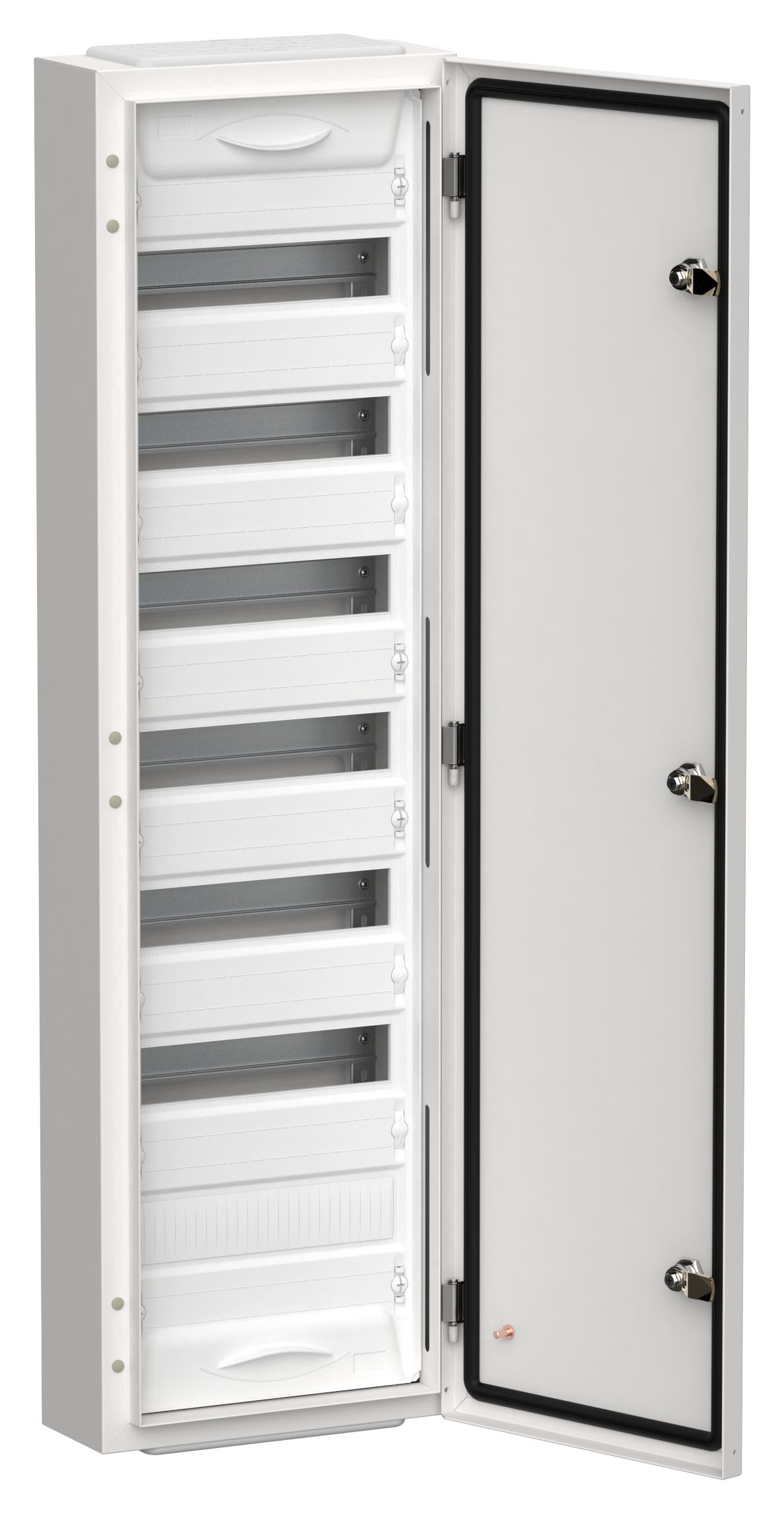TITAN 5 Корпус металлический ЩРн-84 (1х84) 1085х310х140мм IP54 белый (одна дверь)