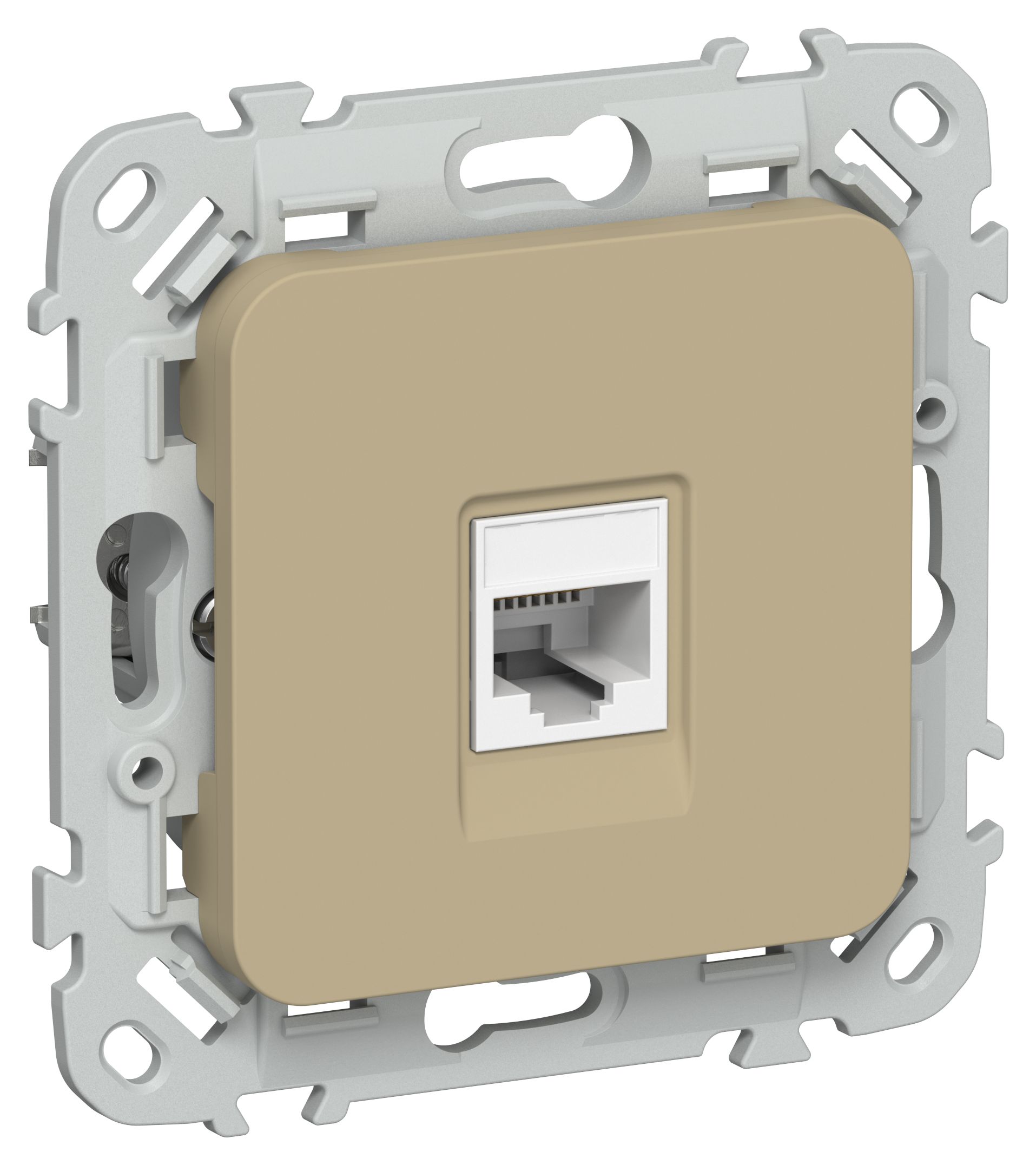 FLITE Розетка компьютерная RJ45 категория 5Е UTP РК5е-1-0-ФлХ хаки