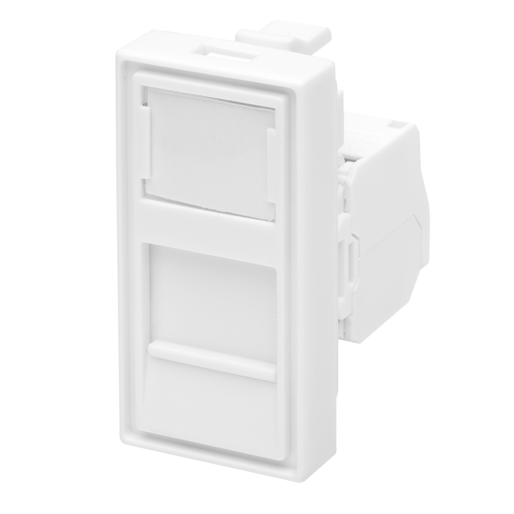 Модуль розетки 45х22,5 Mosaic в сборе UTP 8P8C (RJ-45) cat.5e