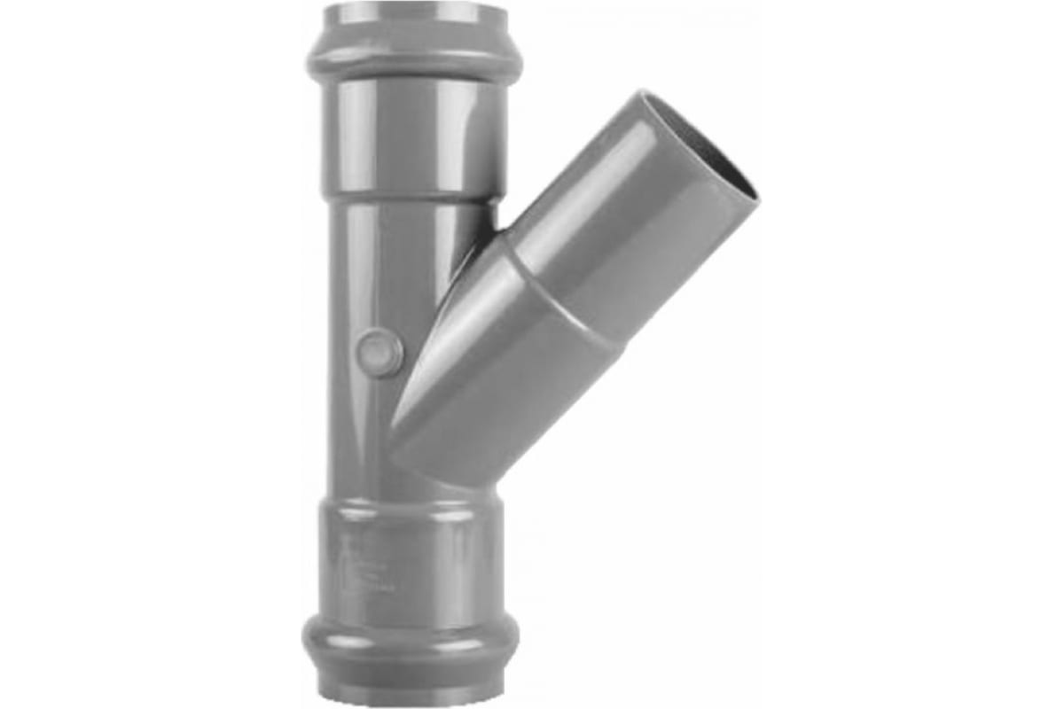 Тройник нпвх (PVC-U) раструб 110/110 45 PN10