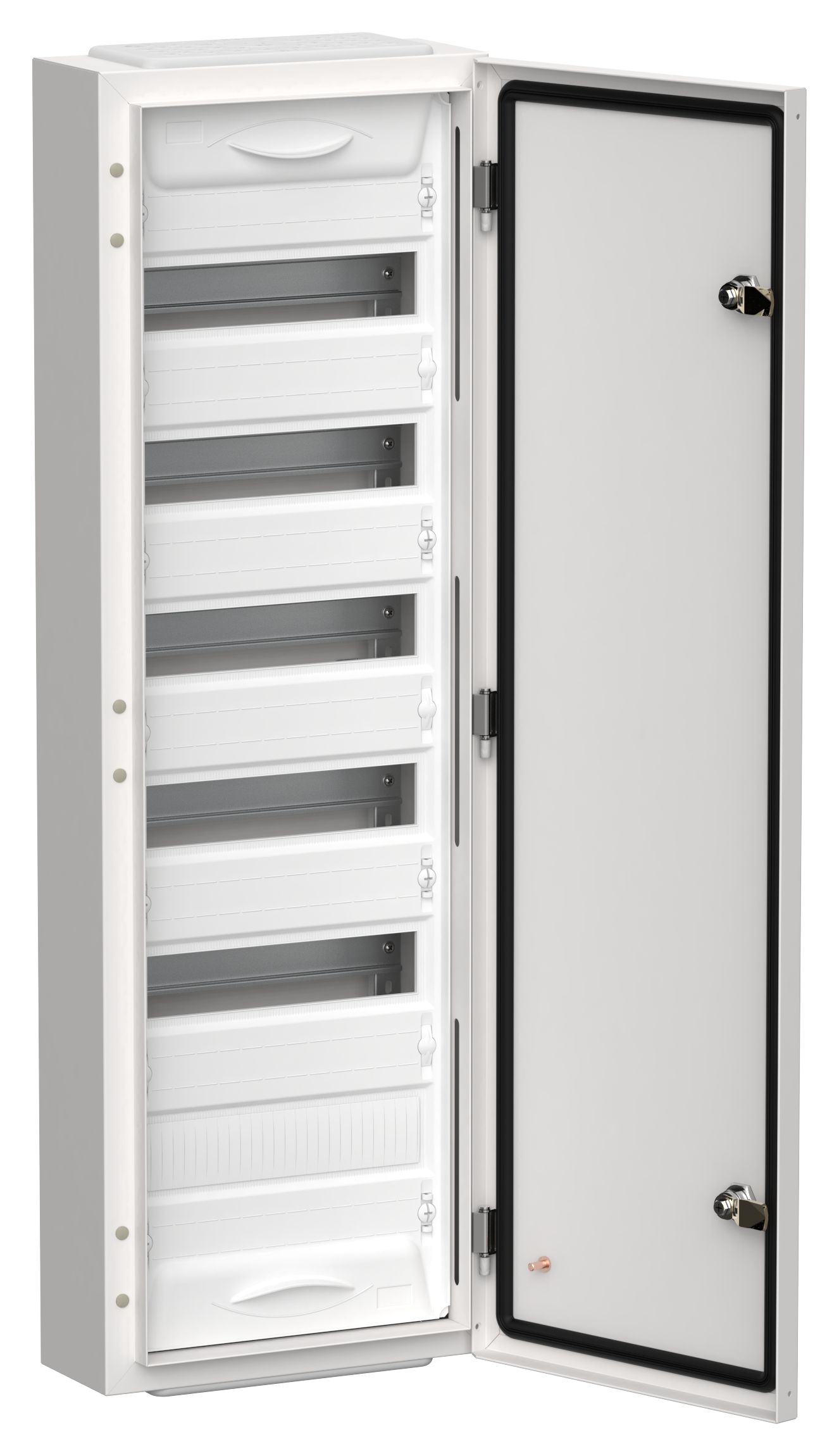 Корпус металлический ЩРн-72 (1х72) 960х310х140мм IP54 белый (одна дверь) TITAN 5