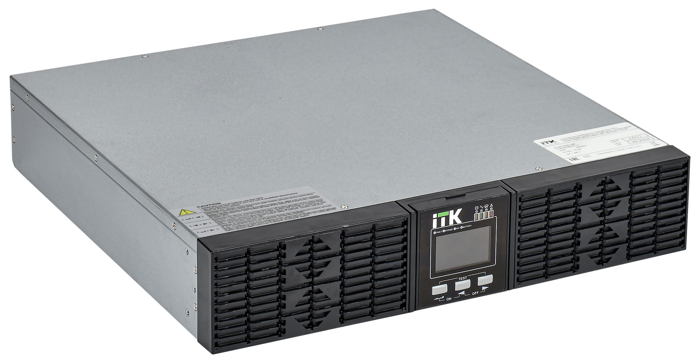 Источник бесперебойного питания Online 6000 ВА/ 6000 Вт Rackmount, однофазный с LCD дисплеем 192-240VDC без АКБ 2U с рег. з/у
