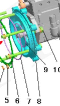 Крышка приводной шестерни топливного насоса высокого давления TDQ 30 4L / High pressure fuel pump co