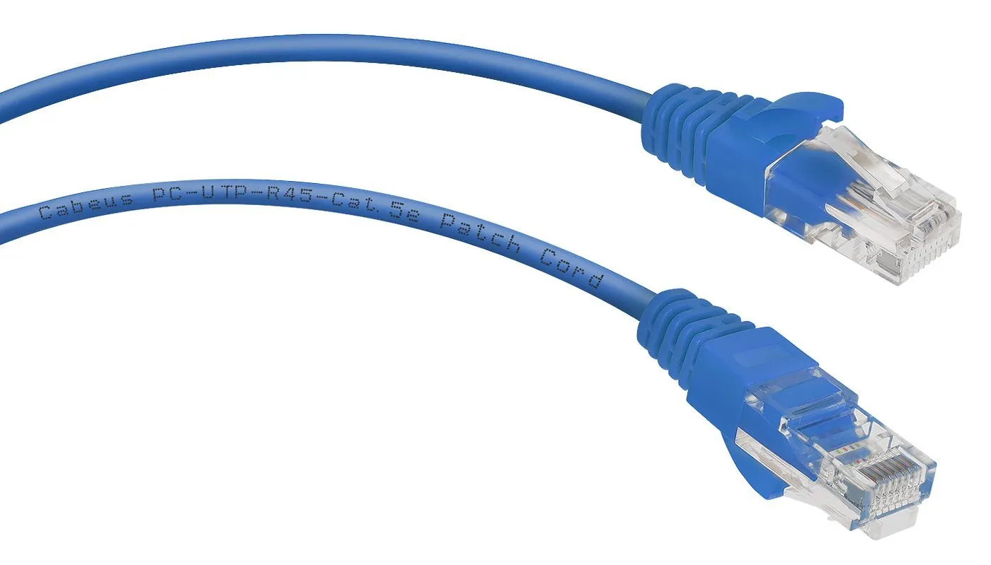 Патч-корд Rj-45 Cabeus PC-UTP-RJ45-Cat.5e-3m-BL