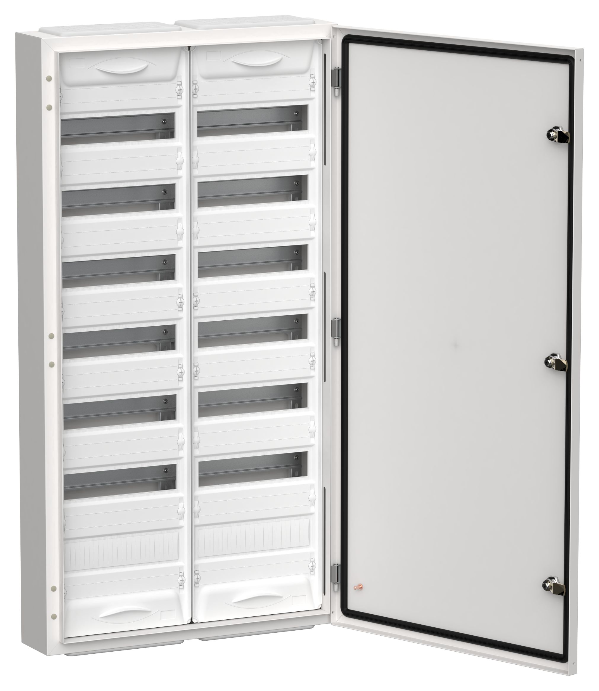 Корпус металлический ЩРн-168 (2х84) 1085х570х140мм IP54 белый (одна дверь) TITAN 5