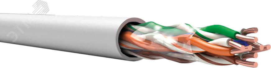 TechnoLAN U/UTP Cat 5e PVC LS нг(А)-LSLTx 4х2х0.52 ТУ 3574-019-53930360-2014 серый