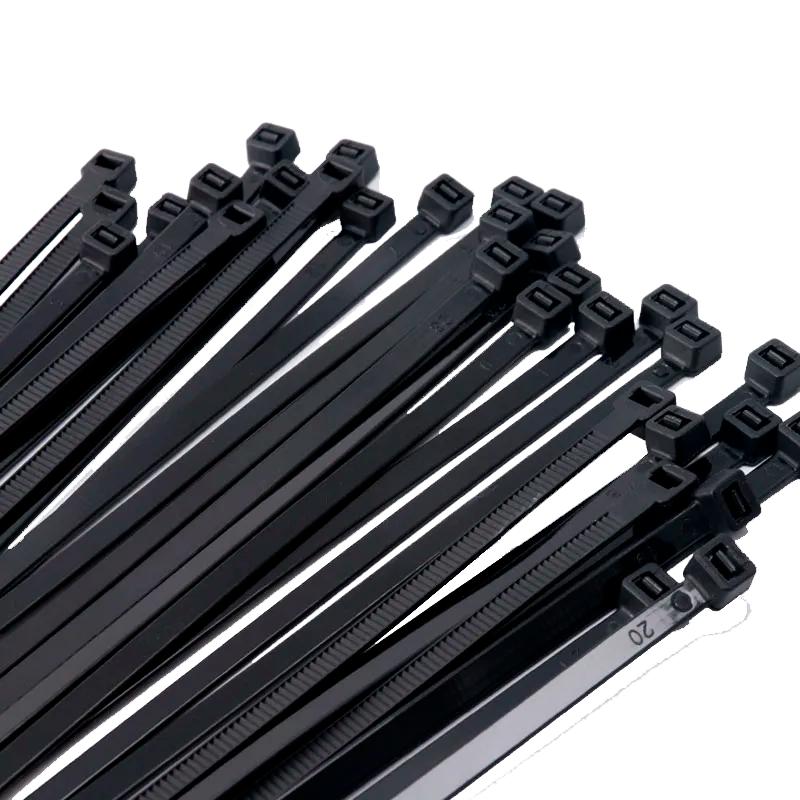 Стяжка кабельная (Хомут) 2,5x200-100BL PA6.6 черная (100 шт/уп) Jazzway