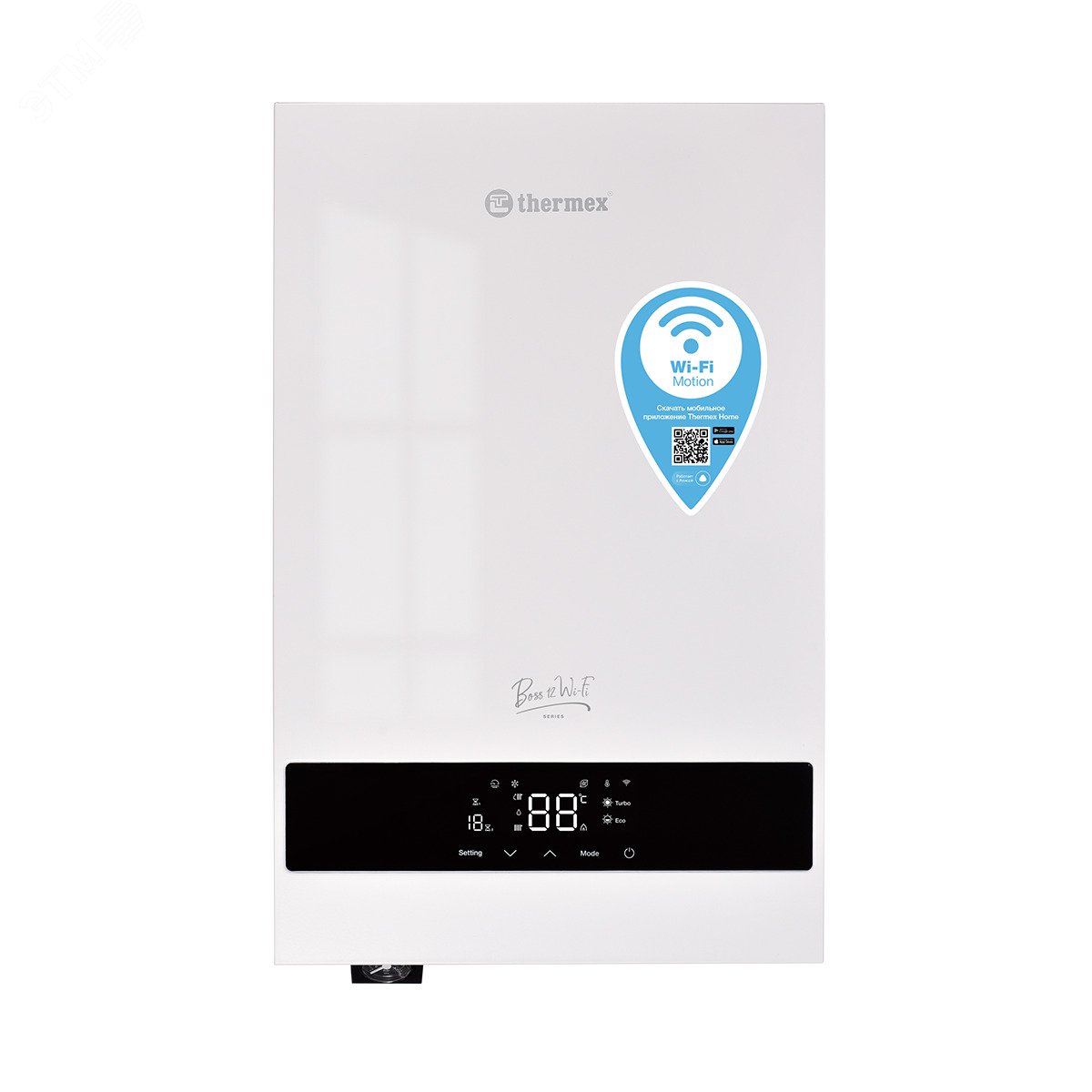Котел электрический Boss 12 Wi-Fi (White) настенный