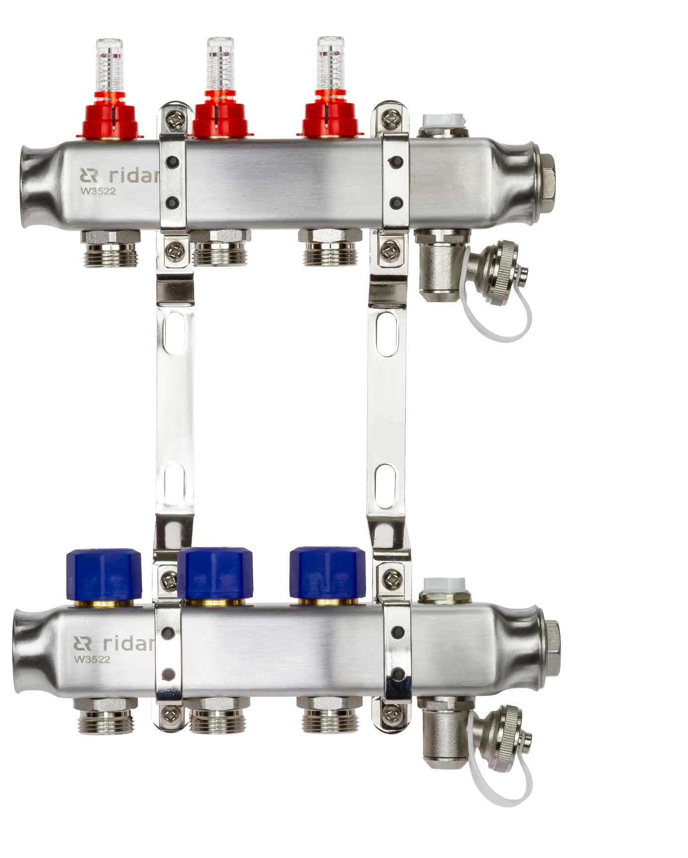 Коллекторная группа SSM-3RF set 3 контура 1'X3/4' с расходомерами и кронштейнами