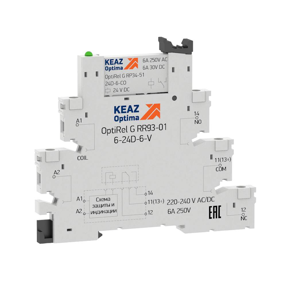 Модуль релейный OptiRel G RM38-51-220-240U-6-V-CO