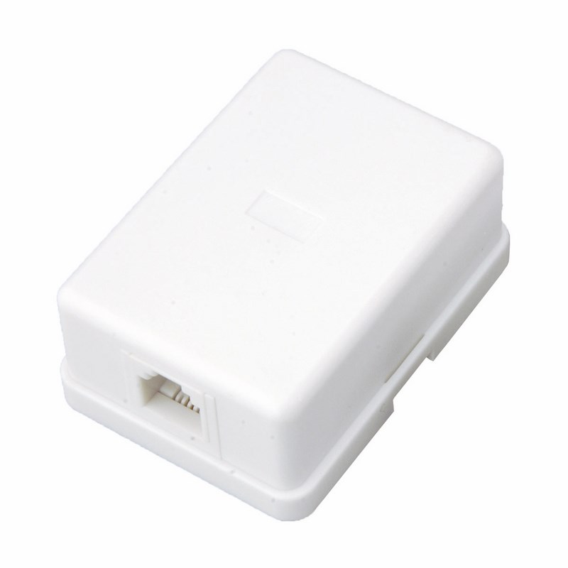 Розетка телефонная внешняя 1 порт UTP RJ-11 (6P4C) CAT 3,