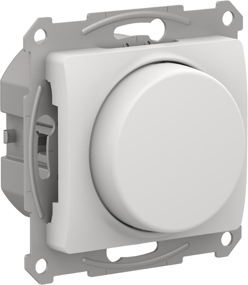 GLOSSA светорегулятор (диммер) повор-нажим, LED, RC, 400Вт, мех., белый
