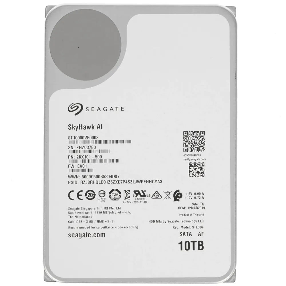 Жесткий диск Seagate SkyHawk AI ST10000VE0008 10 ТБ