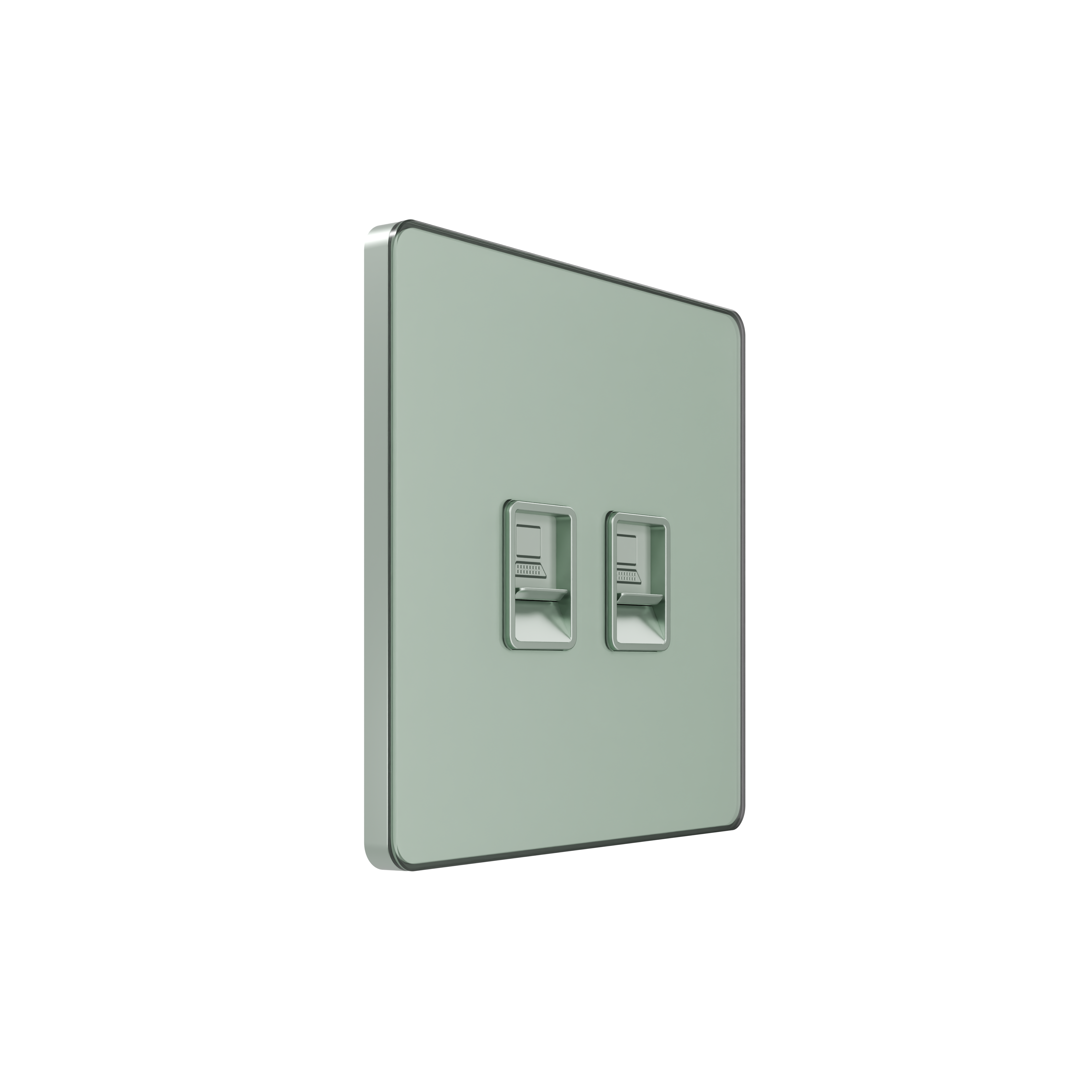 Розетка информационная С/У RJ-45 кат.5e 2-я, Таежное утро , Systeme Infinity