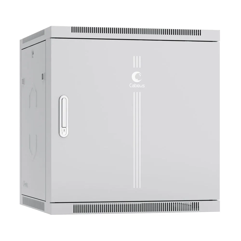 Cabeus SH-05F-12U60/60m-R Шкаф телекоммуникационный настенный разобранный 19" 12U 600x600x635mm (ШхГхВ) дверь металл