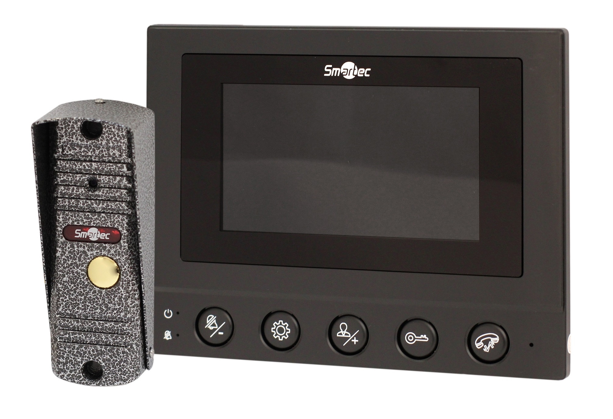 Комплект вызывной панели с монитором Smartec ST-MS604S-BK