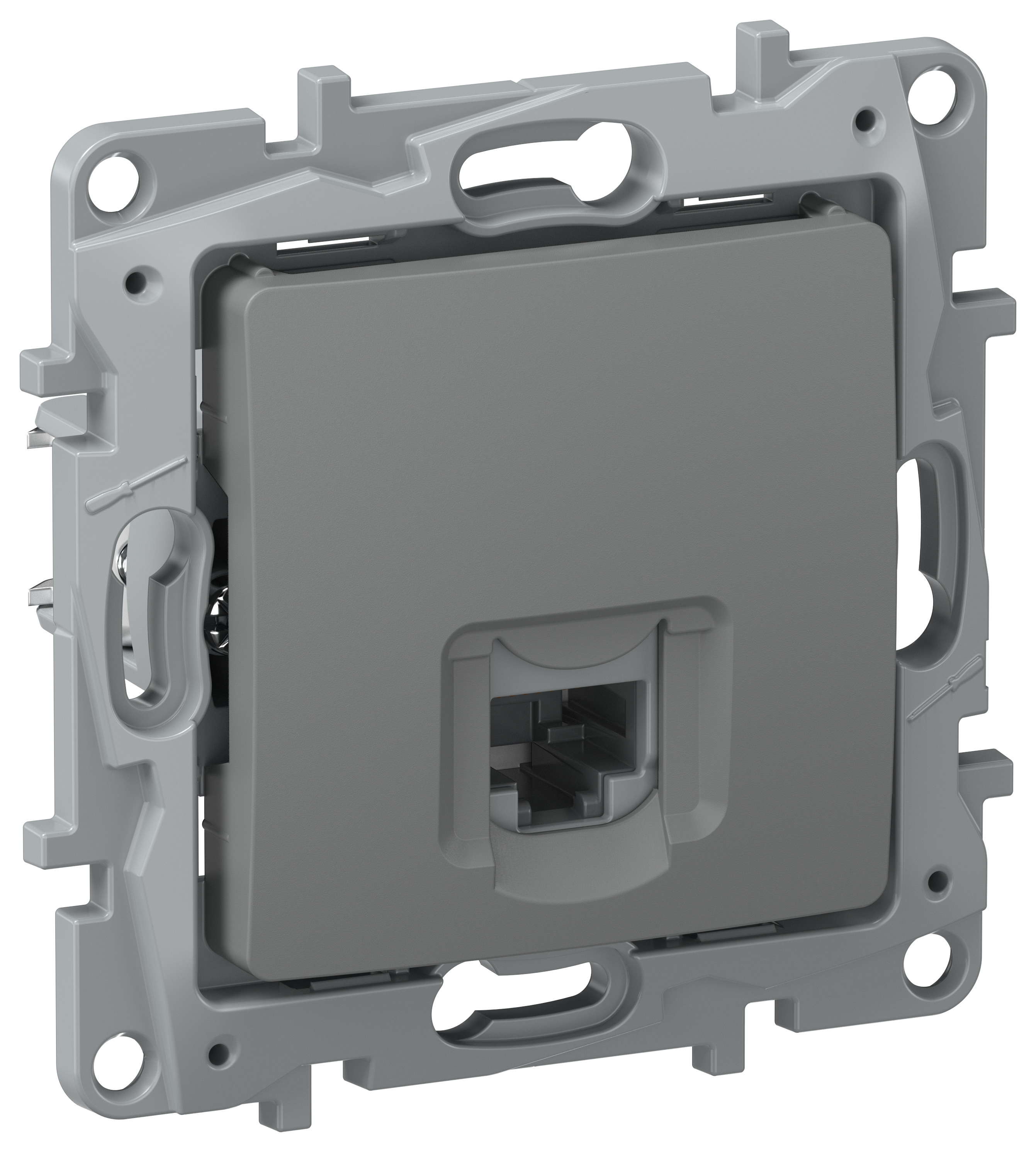 IEKETIKA Розетка компьютерная RJ45 категория 5Е UTP 6715411 мокрый асфальт