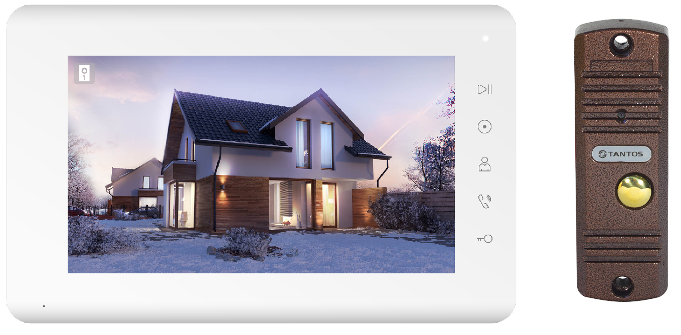 Комплект видеодомофона Tantos Mia HD Kit (White)