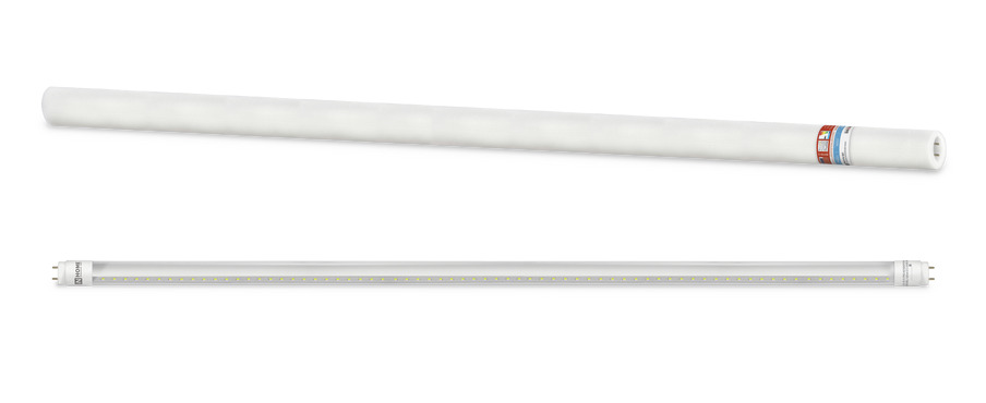 Лампа светодиодная LED-T8-П-PRO 20Вт 230В G13 6500К 2000Лм 1200мм прозрачная IN HOME